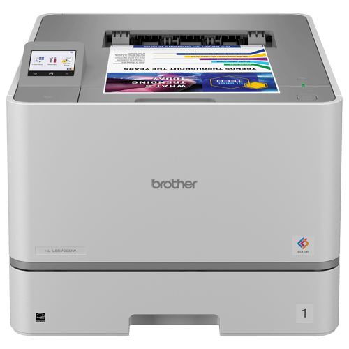 Brother HL-L8570CDW Imprimante laser couleur professionnelle avec fonctions de sécurité avancées et faible coût total de possession