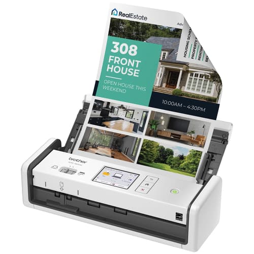 Brother ADS-1800W Scanner de bureau compact sans fil avec écran tactile couleur