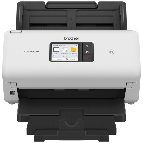 Brother ADS-3300W Scanner de bureau sans fil haute vitesse pour les petits bureaux et bureaux à domicile