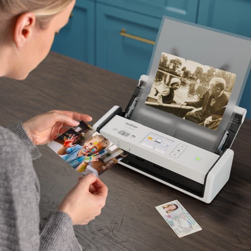 Brother ADS-1800W Scanner de bureau compact sans fil avec écran tactile couleur