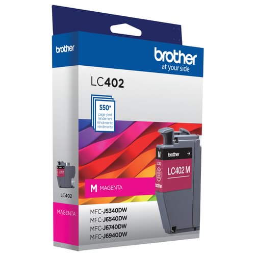 Brother LC402MS Cartouche d’encre magenta authentique à rendement standard