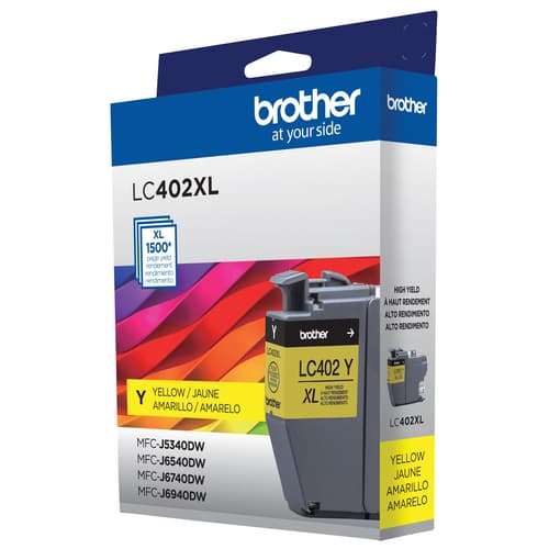 Brother LC402XLYS Cartouche d’encre jaune authentique à haut rendement