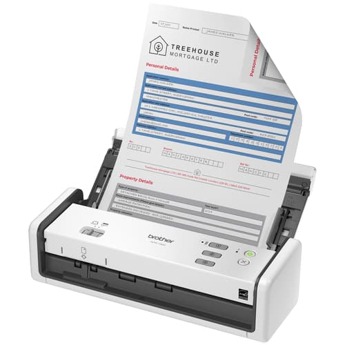 Brother ADS-1300 Scanner de bureau compact doté de fonctions de numérisation faciles pour petites entreprises et particuliers