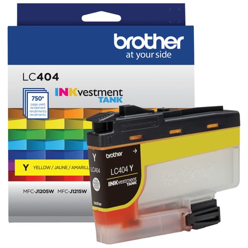 Brother LC404YS Cartouche d’encre authentique jaune à rendement standard