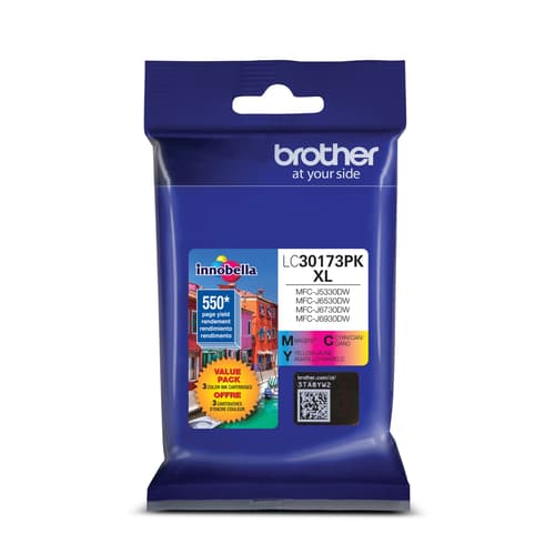 Brother LC30173PKS Cartouches d encre Innobella    une cartouche cyan, une magenta et une jaune, à haut rendement