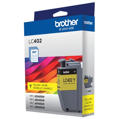 Brother LC402YS Cartouche d’encre jaune authentique à rendement standard
