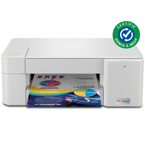 Brother INKvestment Tank MFC-J1205W Imprimante multifonction à jet d’encre couleur avec impression mobile compatible avec l’Abonnement Refresh  - Remis à neuf