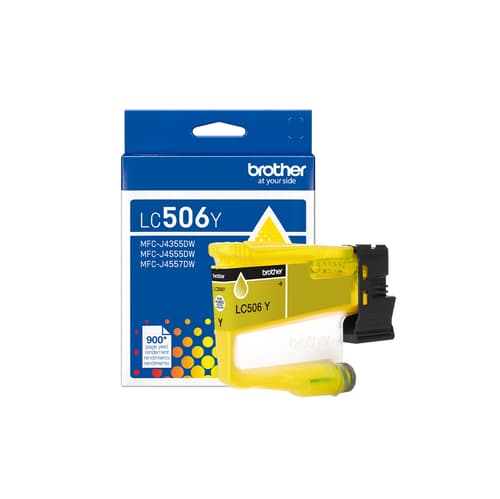 Brother LC506YS Cartouche d’encre jaune authentique à rendement standard