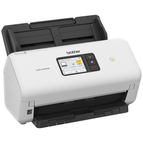 Brother ADS-3300W Scanner de bureau sans fil haute vitesse pour les petits bureaux et bureaux à domicile