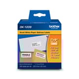 Brother DK1209 Small Address Paper Labels (800 Labels)   1.1&quot; x 2.4&quot; (28.9 mm x 62 mm)