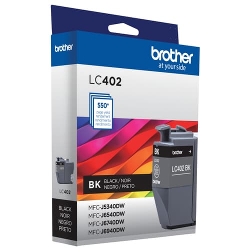 Brother LC402BKS Cartouche d’encre noire authentique à rendement standard