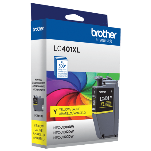 Brother LC401XLYS Cartouche d'encre authentique jaune à haut rendement