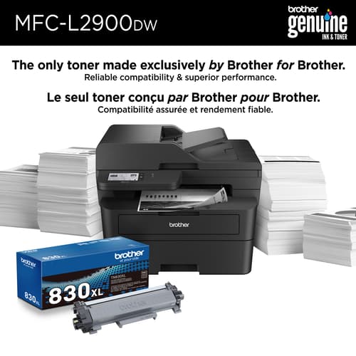 Brother MFC-L2900DW Imprimante tout-en-un laser monochrome sans fil compacte compatible avec l’Abonnement Refresh