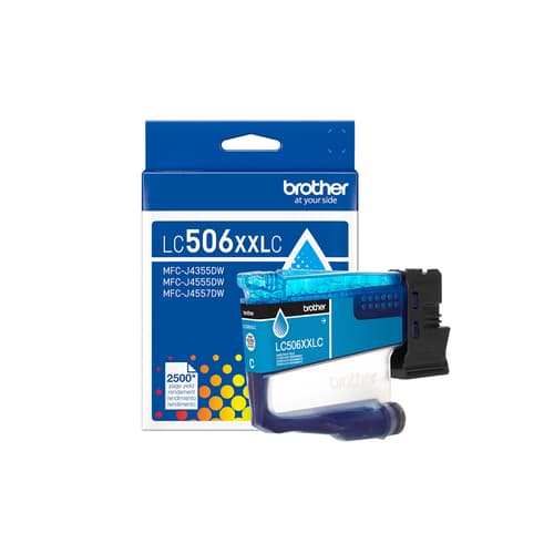 Brother LC506XXLCS Cartouche d’encre cyan authentique à très haut rendement
