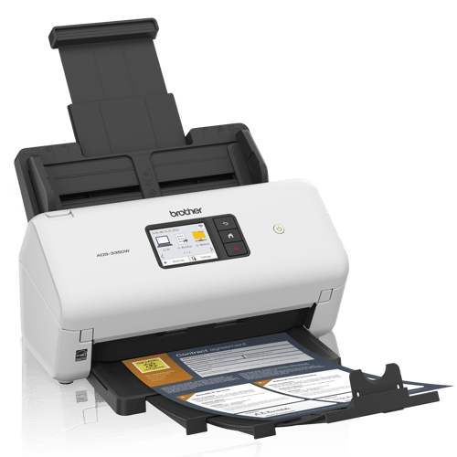 Brother ADS-3350W Scanner de bureau sans fil haute vitesse pour les petits bureaux et bureaux à domicile