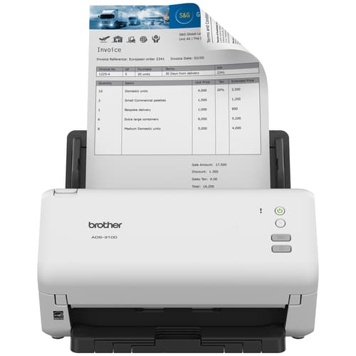 Brother ADS-3100 Scanner de bureau haute vitesse pour les petits bureaux et bureaux à domicile