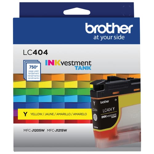 Brother LC404YS Cartouche d’encre authentique jaune à rendement standard