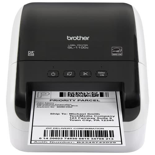 Brother QL-1100c Imprimante d’étiquettes d'expédition et de codes à barres connectable au PC