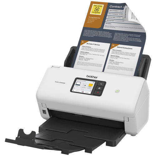 Brother ADS-3300W Scanner de bureau sans fil haute vitesse pour les petits bureaux et bureaux à domicile
