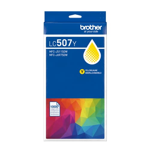 Brother LC507Y Cartouche d’encre jaune à ultra haut rendement authentique
