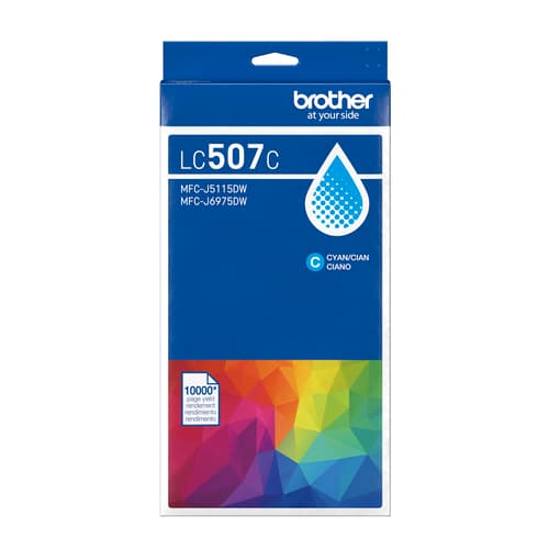 Brother LC507C Cartouche d’encre cyan à ultra haut rendement authentique