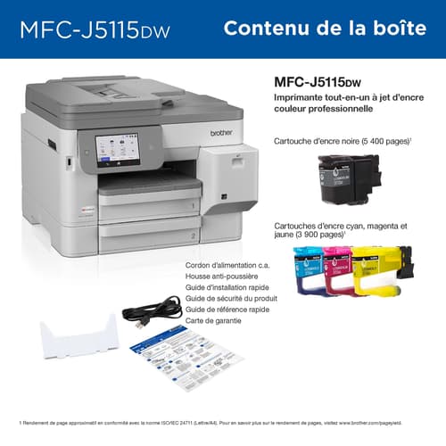 Brother MFC-J5115DW Imprimante tout-en-un à jet d’encre couleur professionnelle