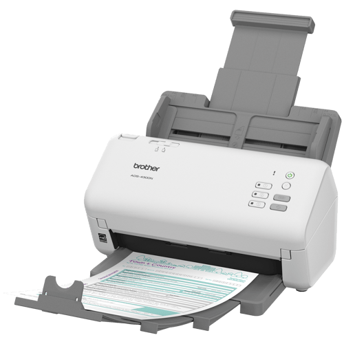 Brother ADS-4300N Scanner de bureau professionnel pour les entreprises et les groupes de travail