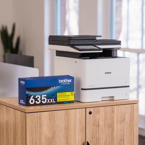Brother authentique TN635XXLY Cartouche de toner jaune �� très haut rendement