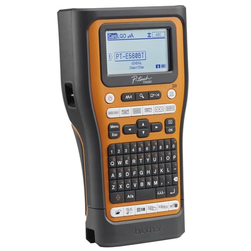 Brother P-touch PT-E560BTVP Étiqueteuse industrielle portable avec BluetoothMD et coupe automatique à deux réglages
