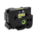 Brother HGES6615PK Black on Yellow HGe 36 mm Tape with Extra Strength Adhesive, 8 m   5 Pack