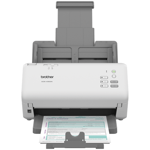 Brother ADS-4300N Scanner de bureau professionnel pour les entreprises et les groupes de travail