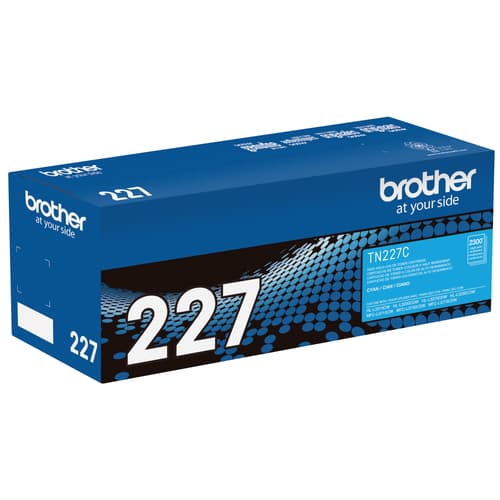 Brother TN-227C Cartouche de toner cyan authentique à haut rendement