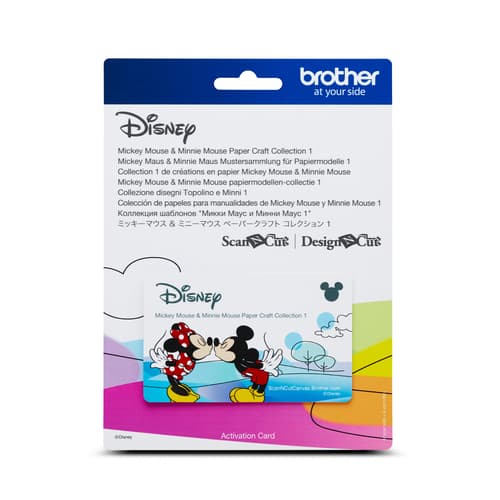 Brother CADSNP01 Collection 1 de gabarits Mickey Mouse et Minnie Mouse
