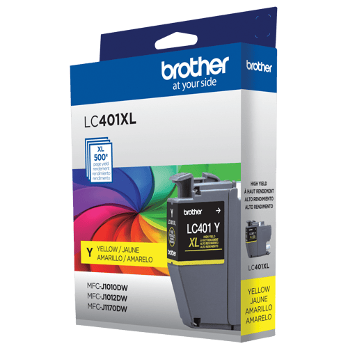 Brother LC401XLYS Cartouche d'encre authentique jaune à haut rendement