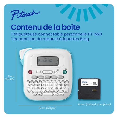 Brother P-touch PT-N20 Étiqueteuse de bureau personnelle