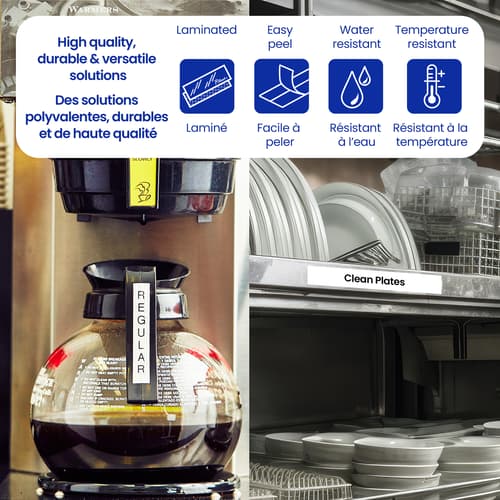 Brother TZe-2212PK Ensemble de 2 rubans laminés blancs avec texte noir authentiques pour P-touch, 9 mm (L) x 8 m (l)