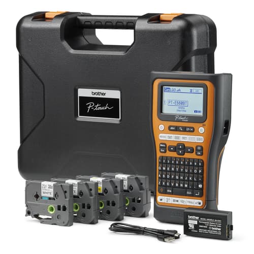 Brother P-touch PT-E560BTVP Étiqueteuse industrielle portable avec BluetoothMD et coupe automatique à deux réglages