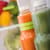 Étiquetage d'aliments avec le ruban vert lime avec texte blanc 12 mm Brother TZEMQG35 pour étiqueteuses P-touch