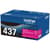 Brother authentique TN437M Cartouche de toner magenta à ultra haut rendement