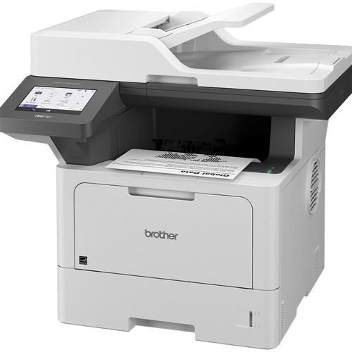 Brother MFC-L5915DW Imprimante tout-en-un laser monochrome professionnelle offrant un faible coût d’impression, avec réseautage sans fil, impression, numérisation et copie recto verso