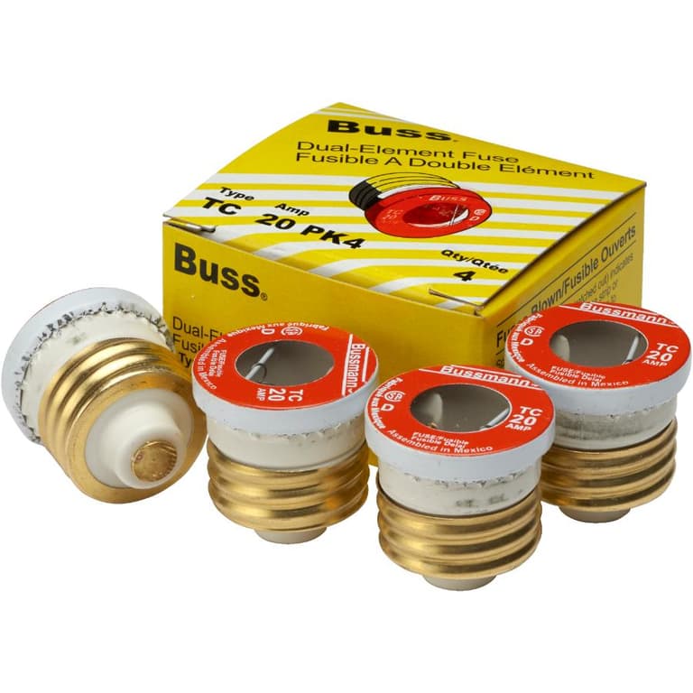 Bussmann 4 Pack 20 Amp Time Delay Fuses Home Hardware
