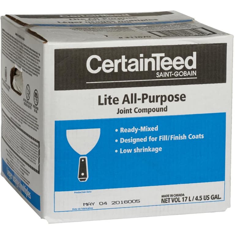 Certainteed 17L Lite All Purpose Joint Compound Home Hardware