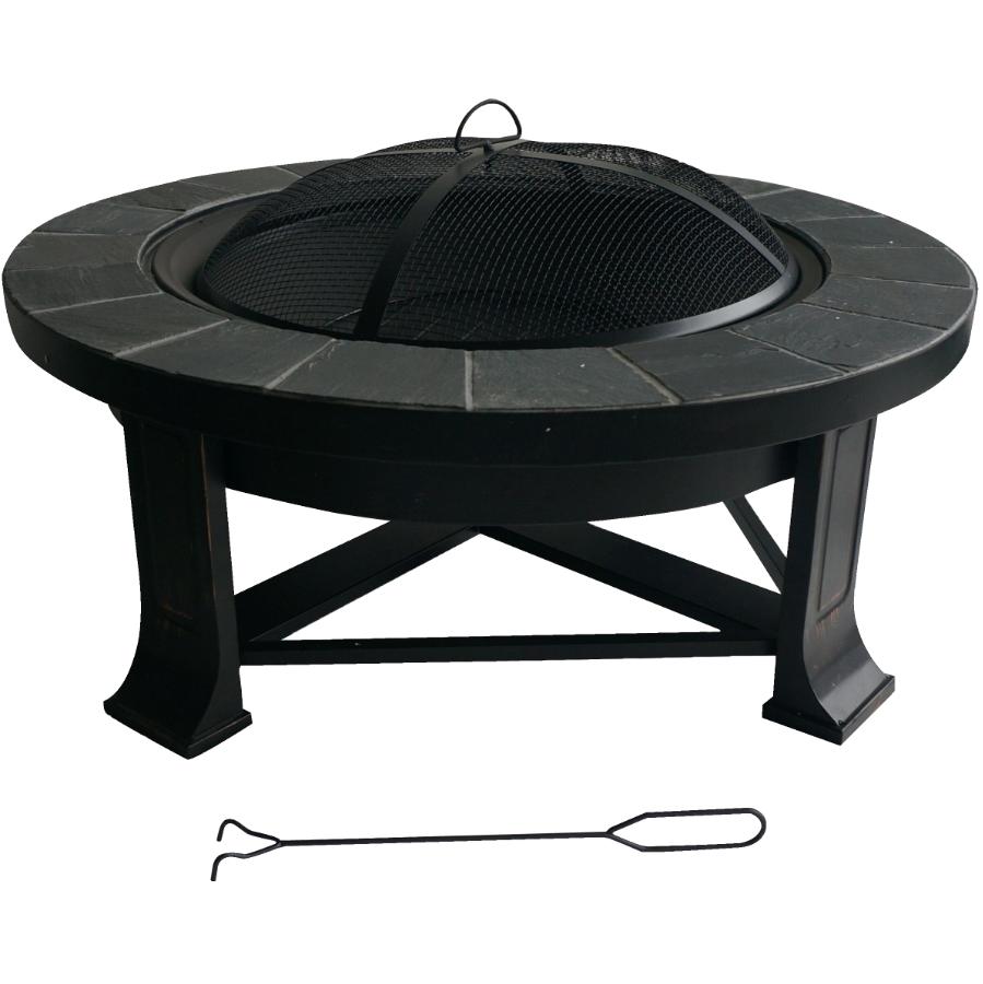 34 Round Steel Outdoor Fire Pit, Home Hardware Fire Pit Ring