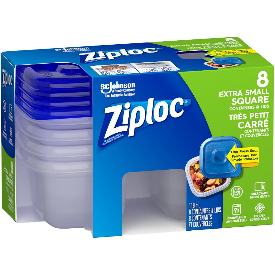 Ziploc 70935 Small Square Container 4 Count 