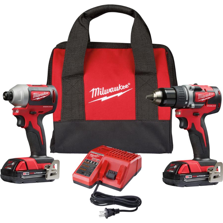 MILWAUKEE M18 Redlithium Cordless Compact Drill Driver & Impact