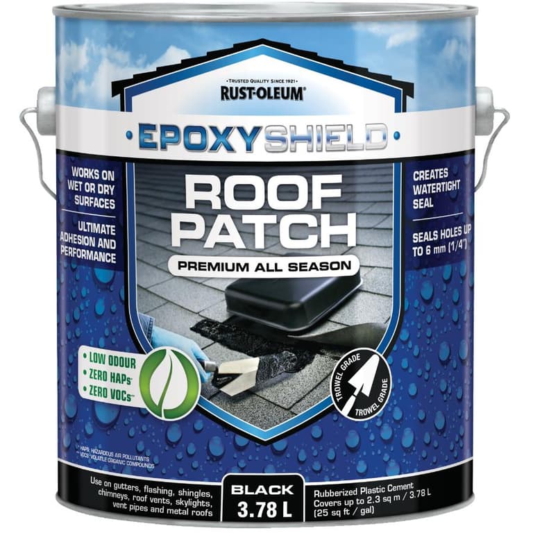 Epoxy Shield 3.78L Black Roof Repair Cement Home Hardware