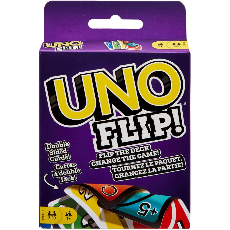 Mattel UNO Card Game Bundled Dos Family Fun Game Choose Flip Uno Multi Color 