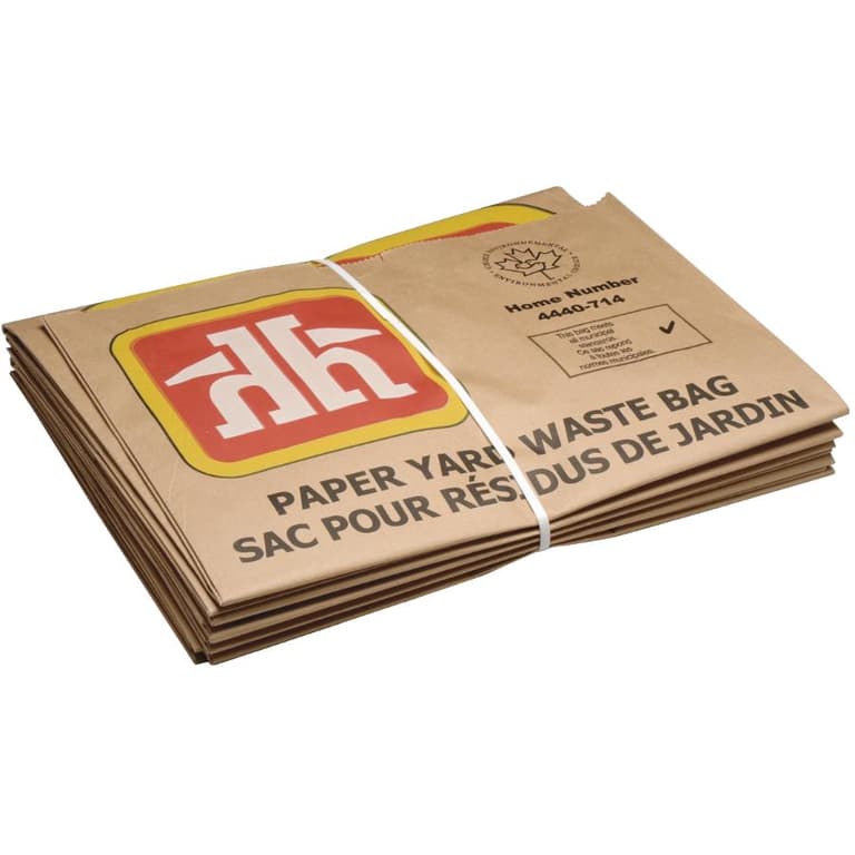 5 Pack Lawn and Leaf Paper Garbage Bags - Home Hardware