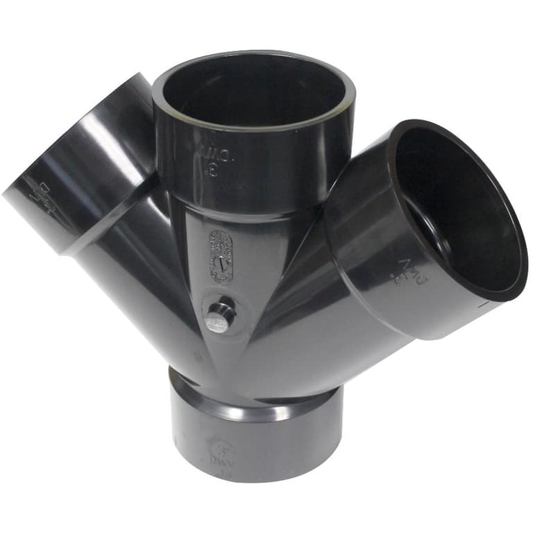 Canplas 3" ABS Double 45 Degree Wye Home Hardware