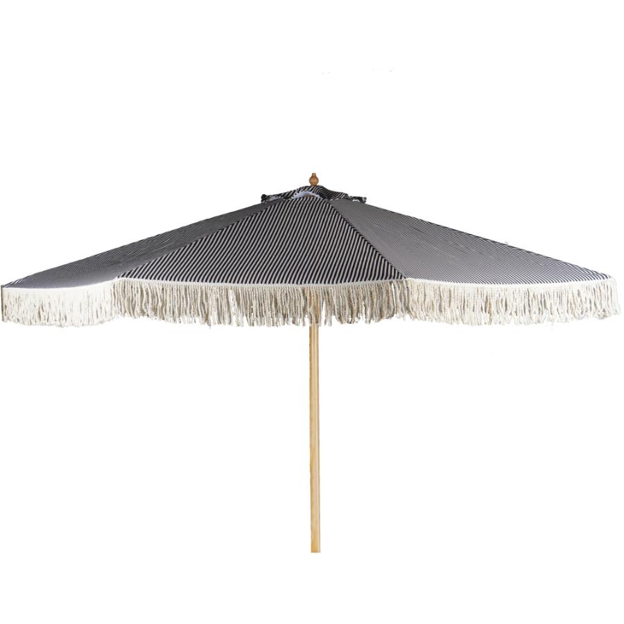 BOND 9' Market Umbrella with Natural Tassel Flap Edges | Home Hardware